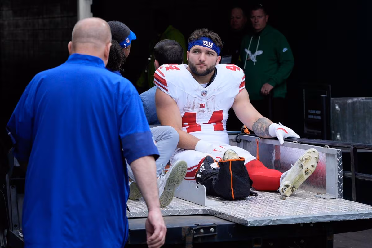 Cam Skattebo has ‘long road’ after emergency ankle surgery is a success - New York Post