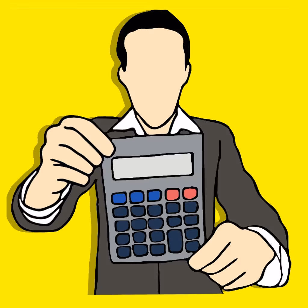A financial calculator and accounting documents symbolizing the mathematical adjustment of a stock split