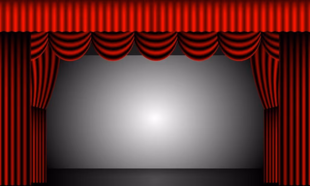 A spotlight shining on a trophy, symbolizing the high stakes of the DWTS competition