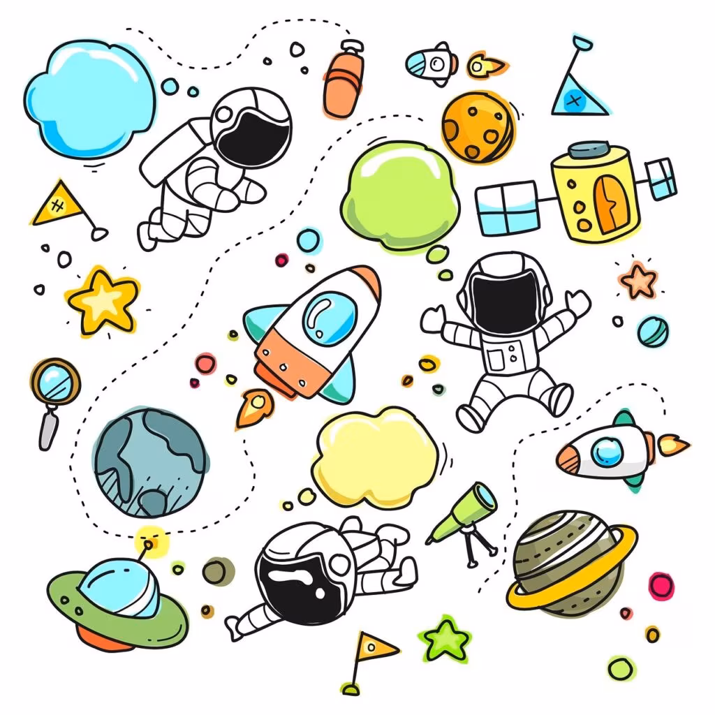 Conceptual illustration of the James Webb Space Telescope with the MIRI instrument highlighted, observing a distant star system.