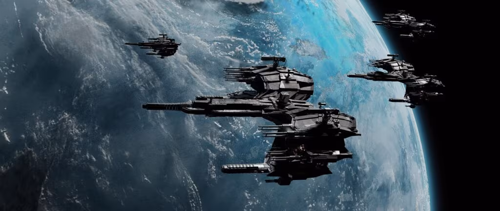 Diagram illustrating the radial velocity method, showing a star wobbling due to the gravitational pull of an orbiting planet