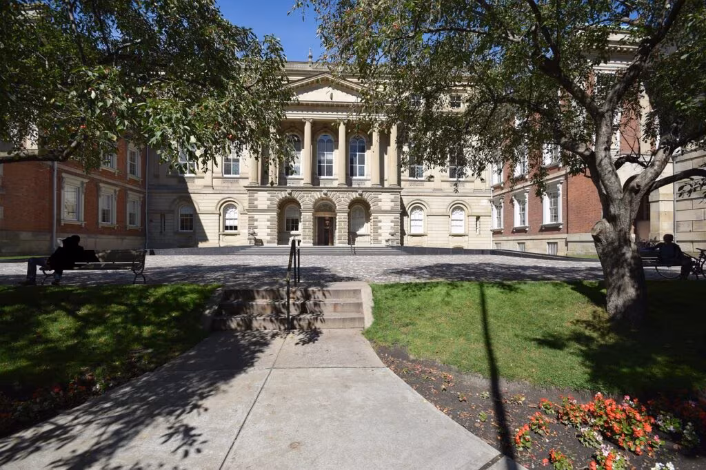 Exterior view of a large, imposing courthouse building with columns, symbolizing justice and legal proceedings.