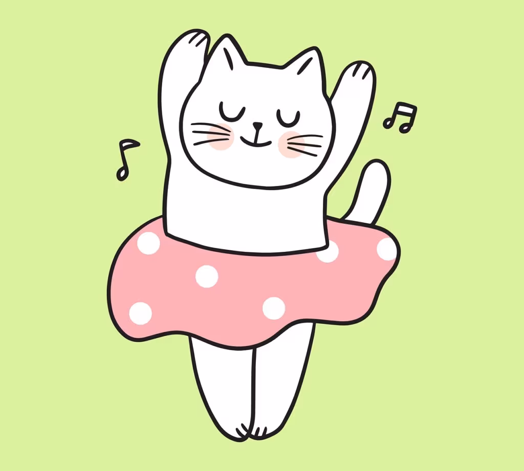 Illustration of the iconic Hello Kitty character with her signature red bow.