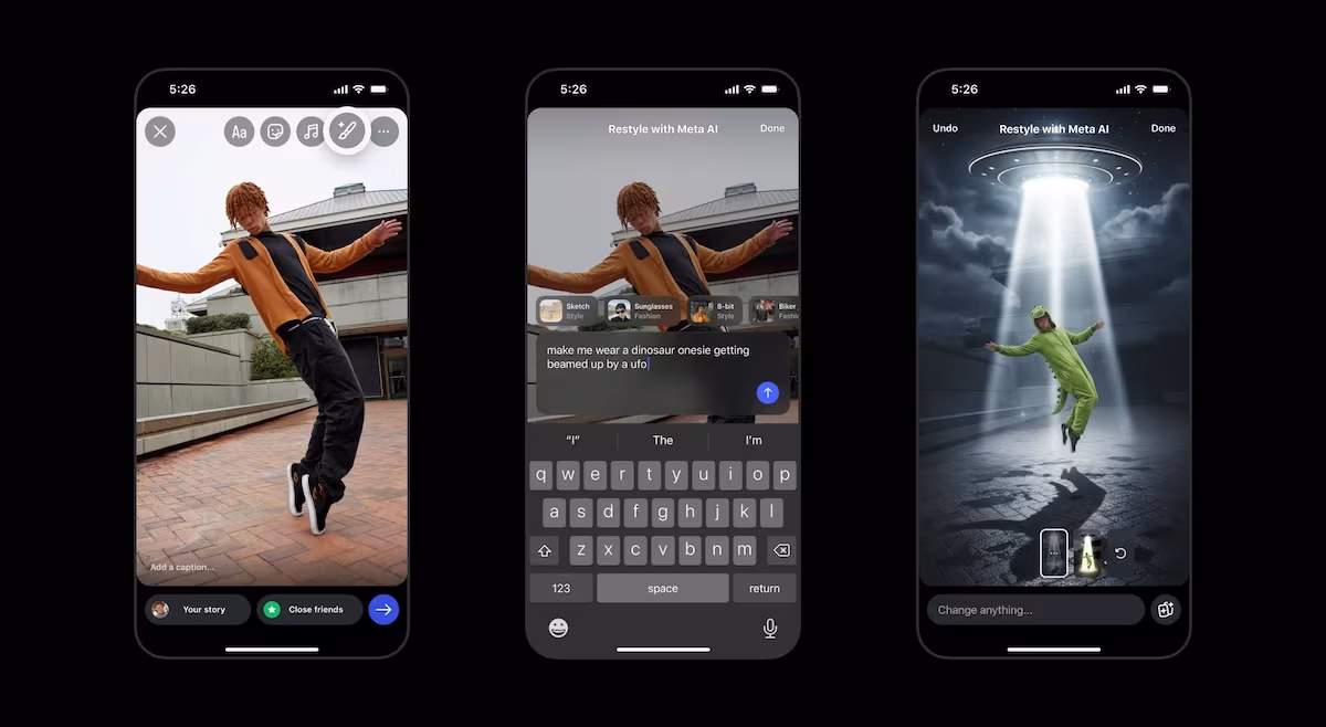 Instagram users can now use Meta AI editing tools directly in IG Stories - TechCrunch