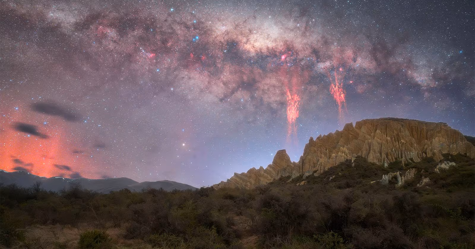 Photographer’s Once-in-a-Lifetime Shot of Lightning Sprites and the Milky Way - PetaPixel