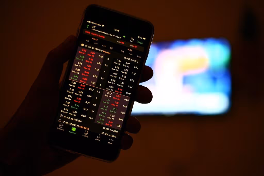 Netflix stock chart displaying a sharp drop in price corresponding to the 10-for-1 stock split announcement