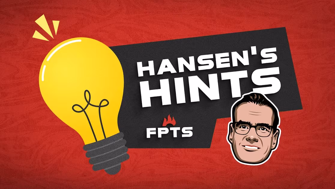Hansen's Hints: 2025 NFL Week 7 - Fantasy Points