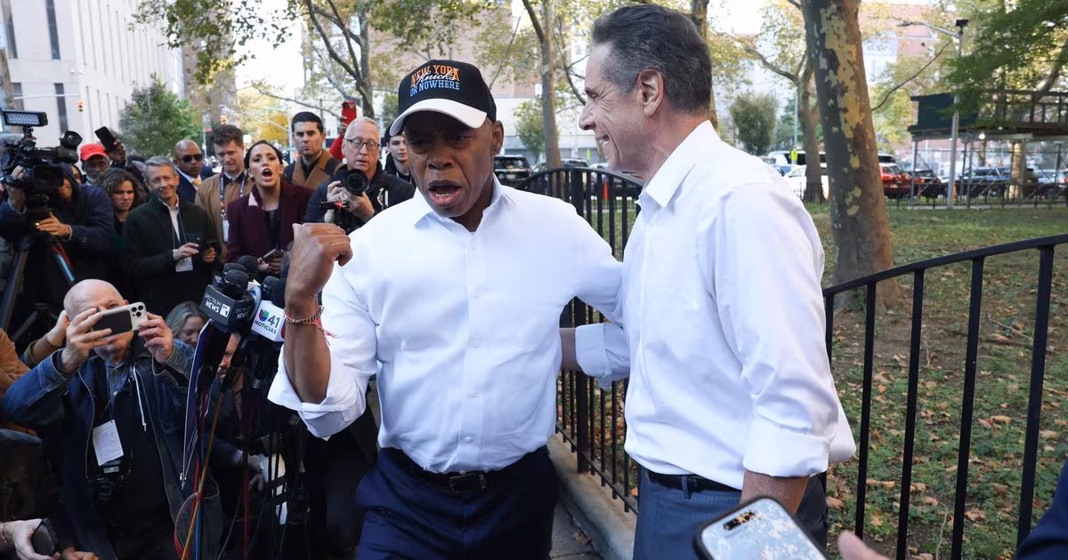 Eric Adams endorses Andrew Cuomo in NYC mayor's race - CBS News