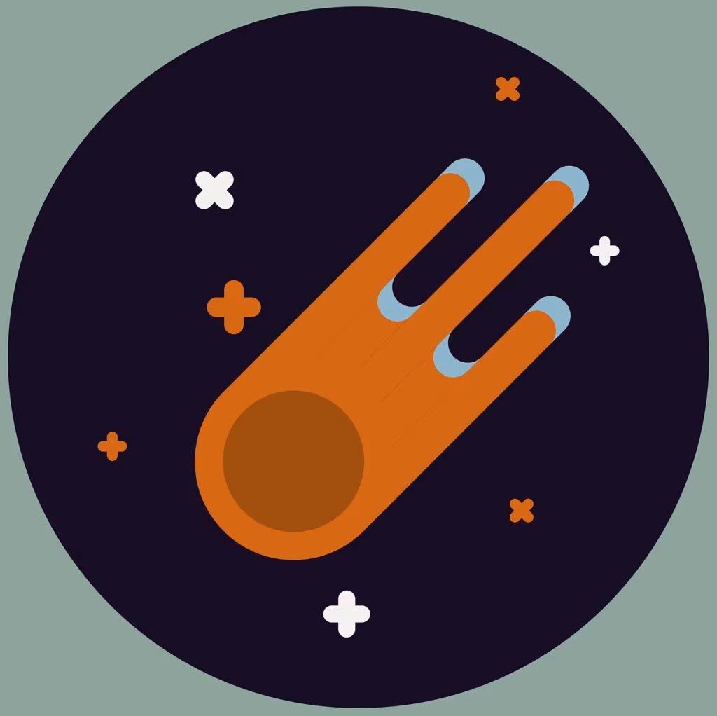 A bright, slow-moving meteor streaks across a dark night sky, characteristic of a Taurid fireball.