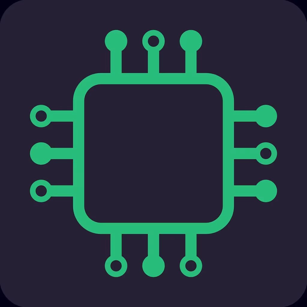 A close-up photograph of a high-performance computer chip or GPU, representing the core technology of companies like Nvidia.
