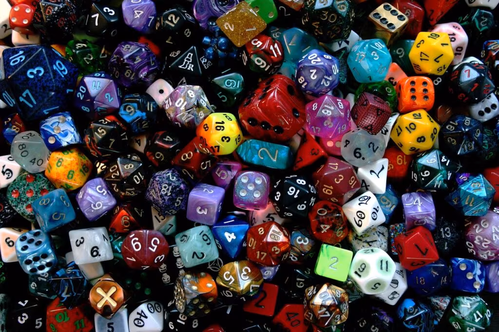 A colorful, fantasy scene from a Japanese role-playing game with stylized characters and lush environments.