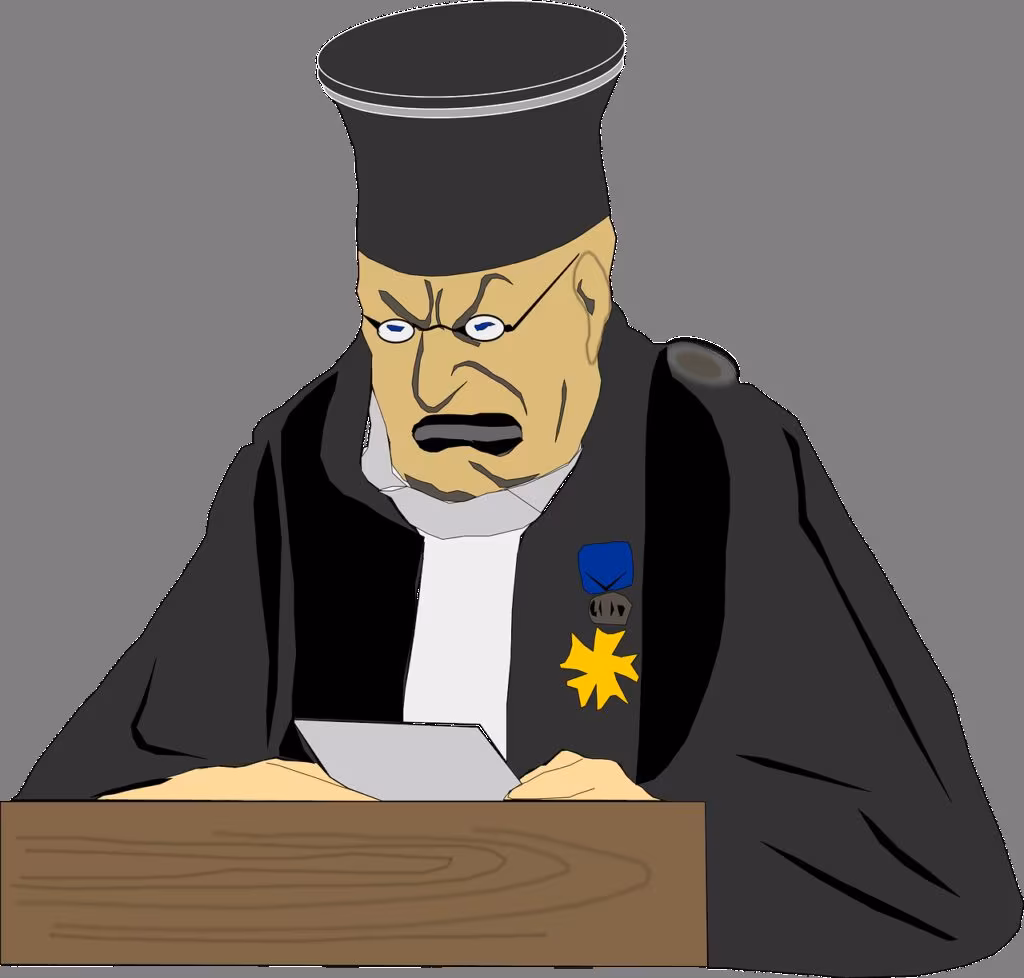 A judge's gavel resting on a legal document in a courtroom, symbolizing a judicial order.