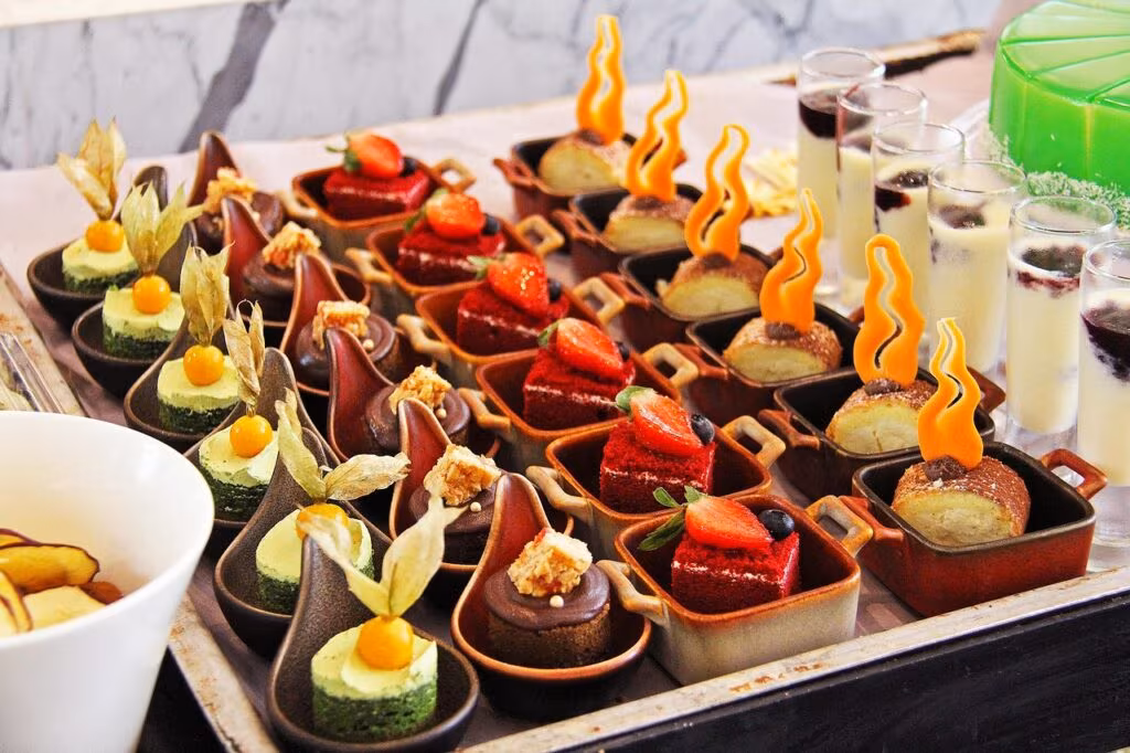 A vibrant display of fresh, colorful fruits and vegetables, symbolizing a healthy diet.