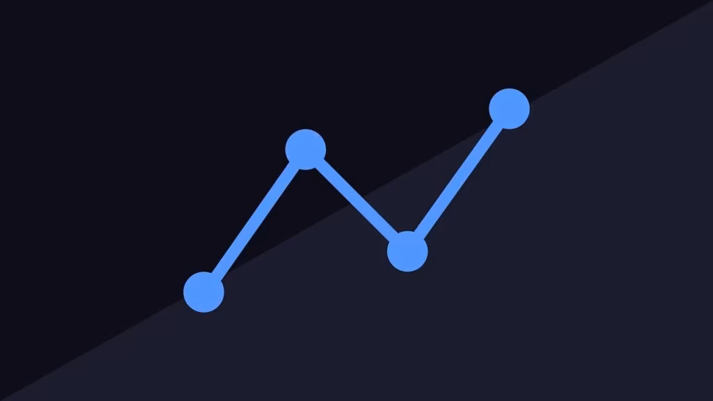 A visual representation of competitive data analysis in the artificial intelligence market, showing growth curves.