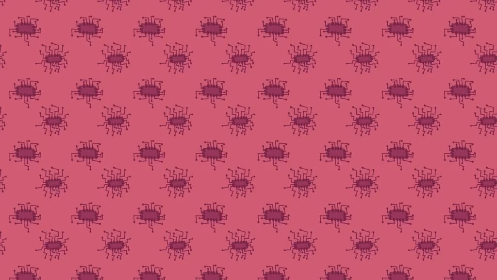 Close-up of a silicon wafer containing multiple microprocessor chips, symbolizing the manufacturing of GPU architectures.