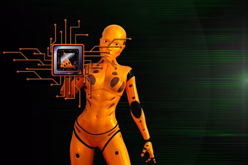 Close-up of an advanced AI microchip processor, representing the specialized hardware investment.