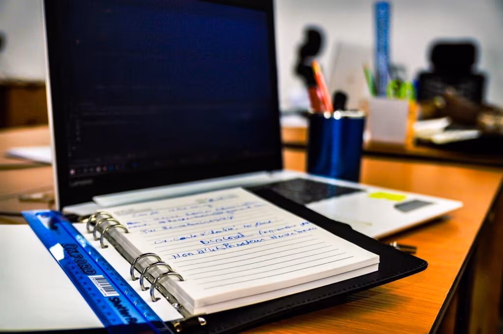 Digital interface showing corporate travel booking and expense reporting software