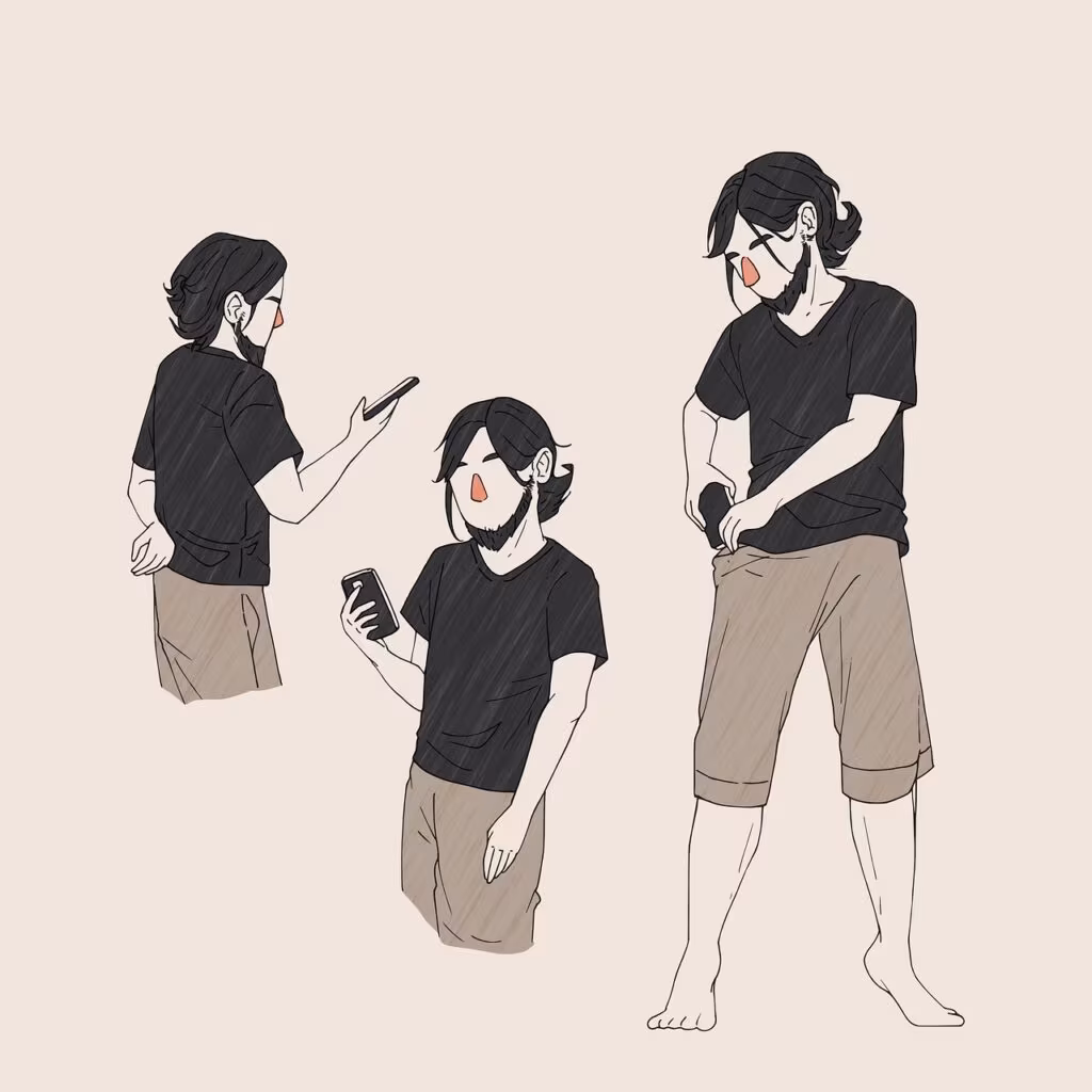 Group of teenagers looking at smartphones, representing the spread of digital slang