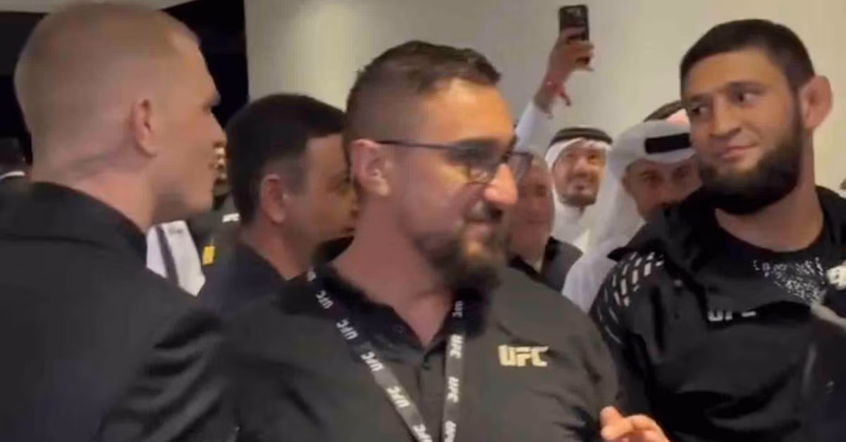 Khamzat Chimaev shoves Ian Machado Garry in backstage altercation at UFC Qatar - MMA Fighting