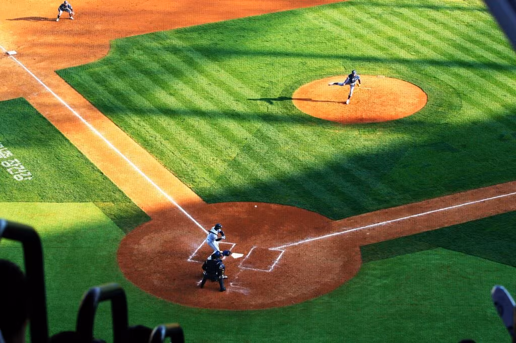 Los Angeles Dodgers pitcher on the mound during a game, representing Alex Vesia's role as a key reliever.