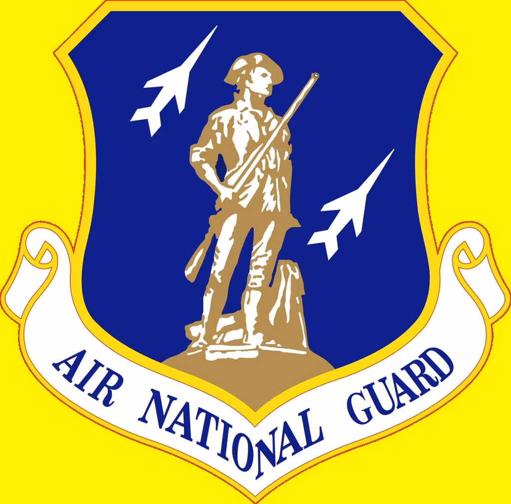 National Guard soldiers standing in formation during a training exercise.