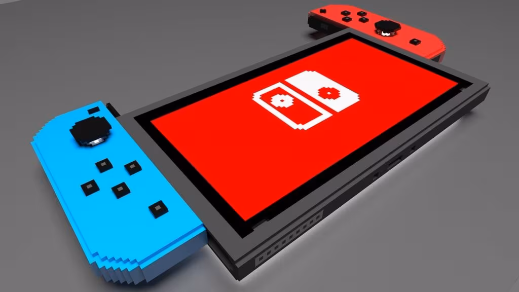 Nintendo Switch console next to a Switch 2 concept, emphasizing backward compatibility