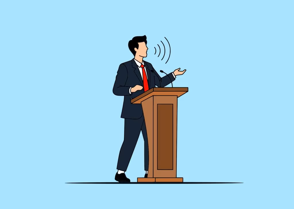 Representative Alexandria Ocasio-Cortez speaking at a podium on Capitol Hill