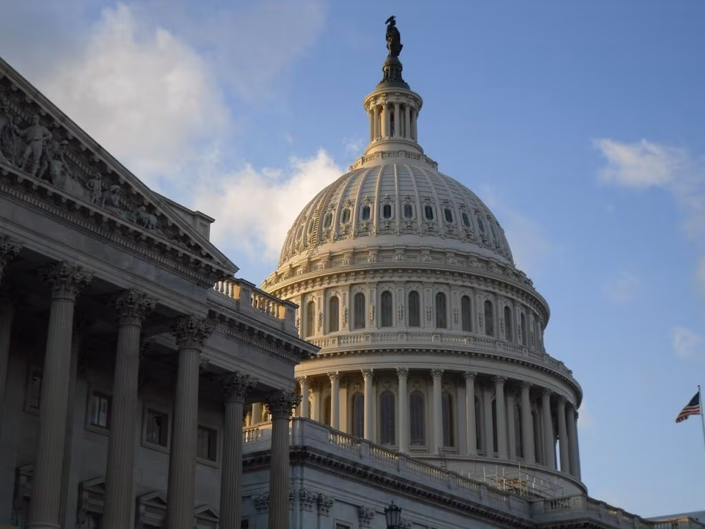 The US Capitol building symbolizing political negotiations and the government shutdown crisis