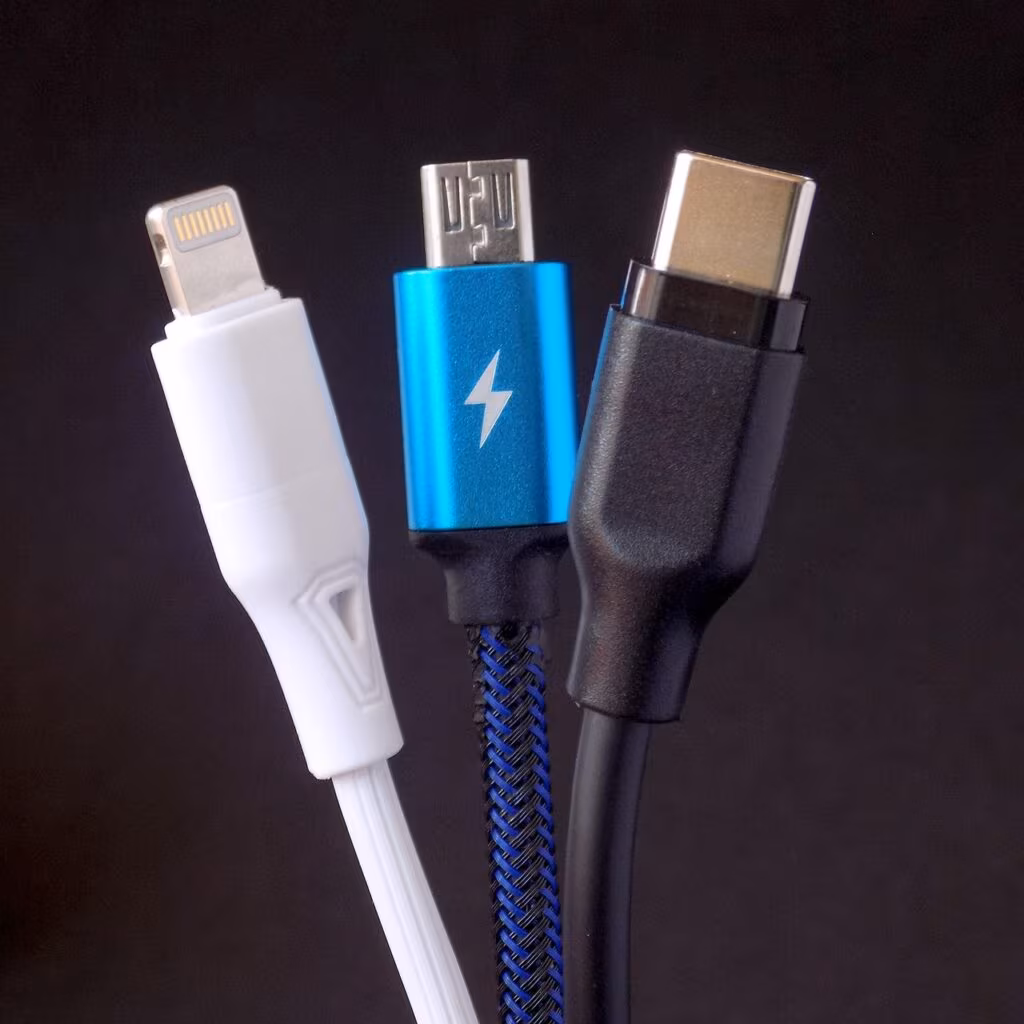 USB-C hub connected to a modern laptop, showing multiple ports like HDMI and USB-A.