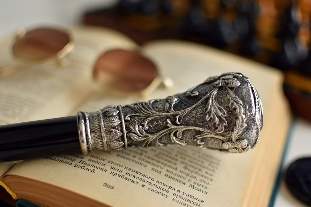 Woman using a cane walking outdoors, symbolizing recovery